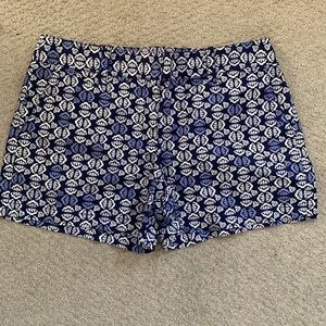 loft purple and white shorts